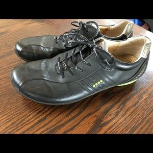 Men’s Ecco black leather golf shoes size 8.5
